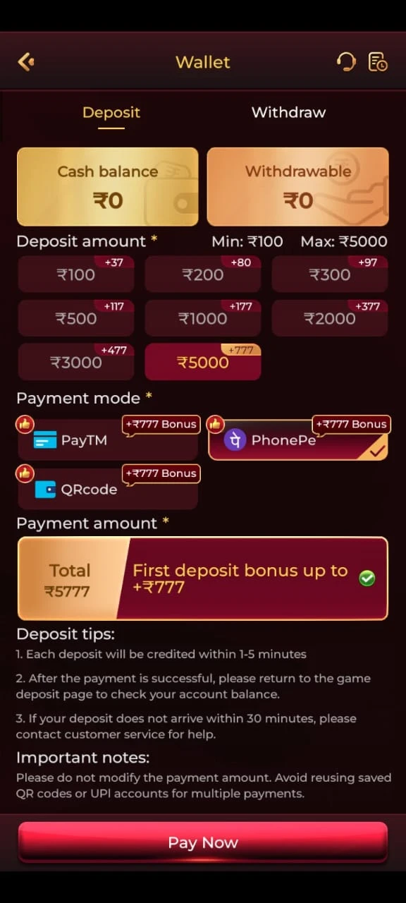 King777 Game APK latest version